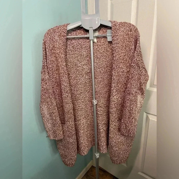 Ruby‎ moon burgundy Cardigan size large - Picture 1 of 6